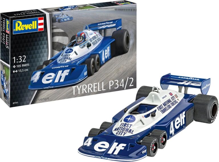 ドイツレベル(Revell) 1/32 ティレル P34/2 プラモデル 07741 (自動車)－伝説の6輪が、1/32で甦る。